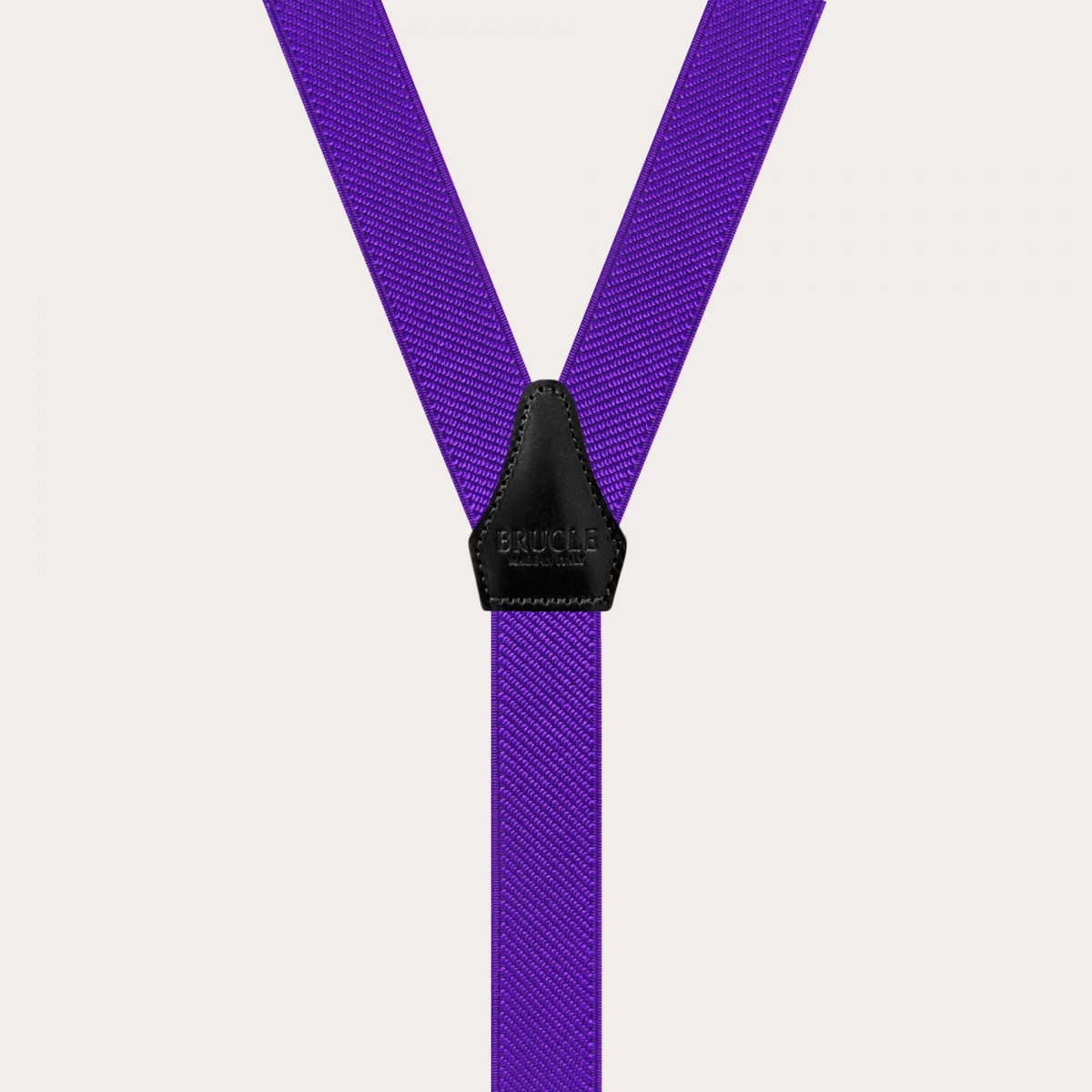 BRUCLE Bretelles fines unisexes en forme de Y à pinces, violet