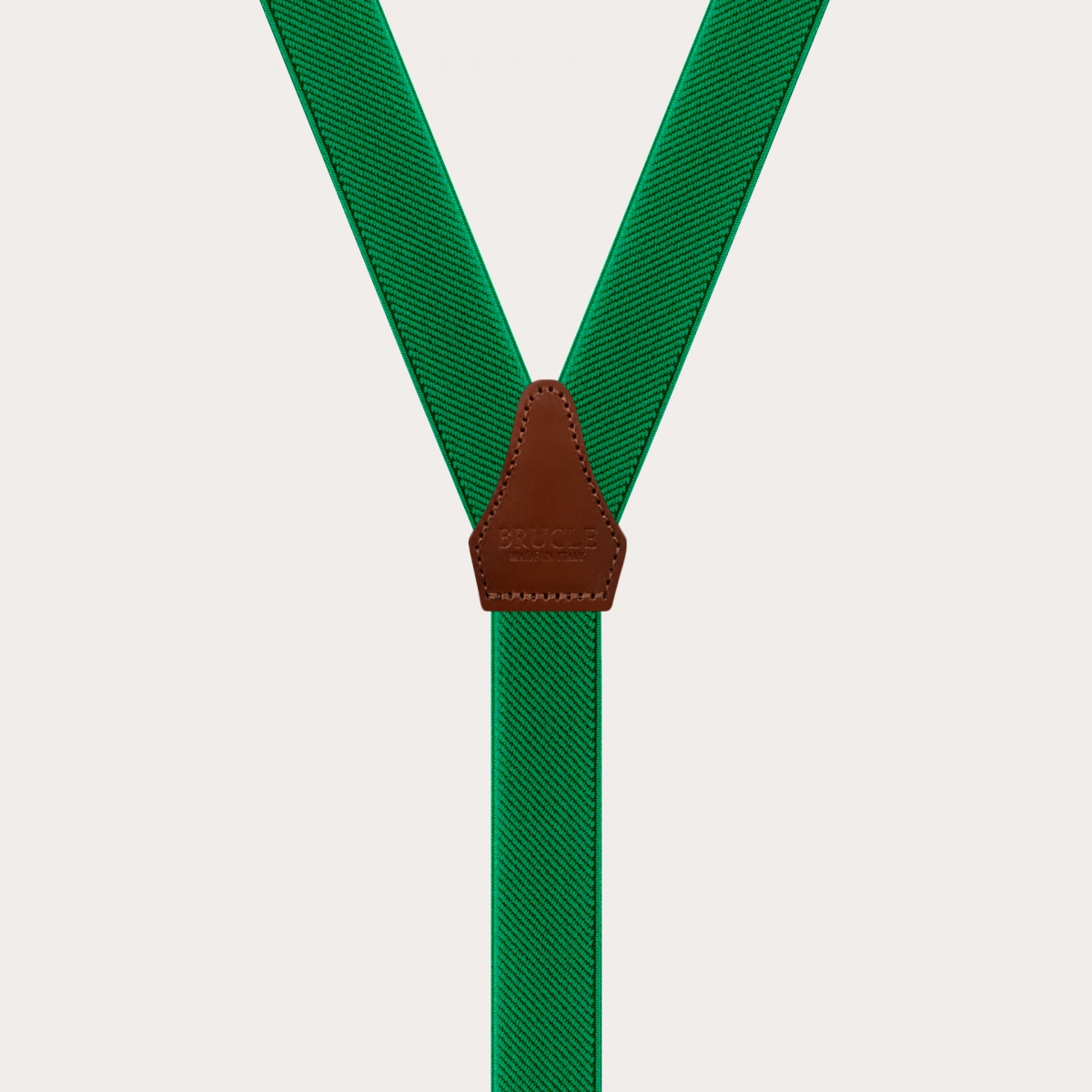 BRUCLE Bretelle elastiche a Y unisex, verde