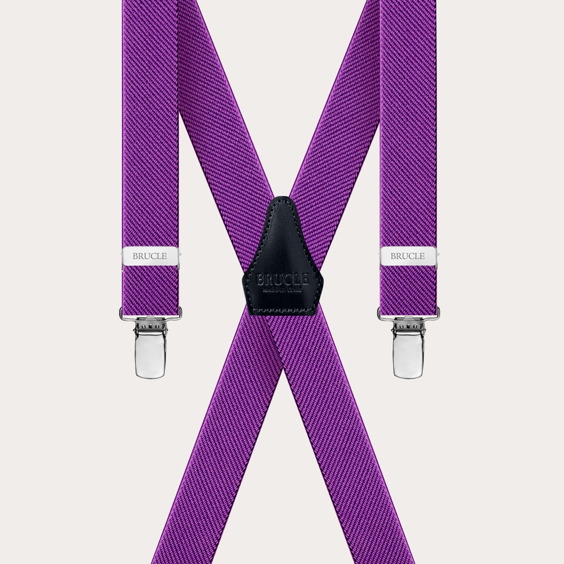 BRUCLE Unisex suspenders for boys and girls, lilac