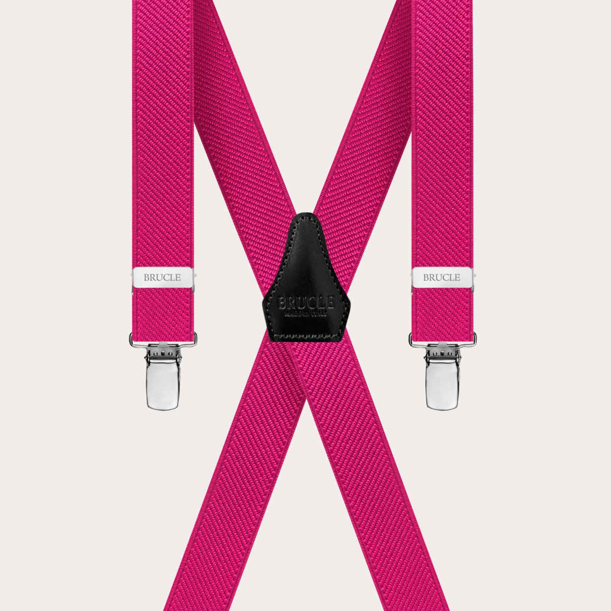 BRUCLE Tirantes vibrantes en forma de X para niños y niñas, fucsia