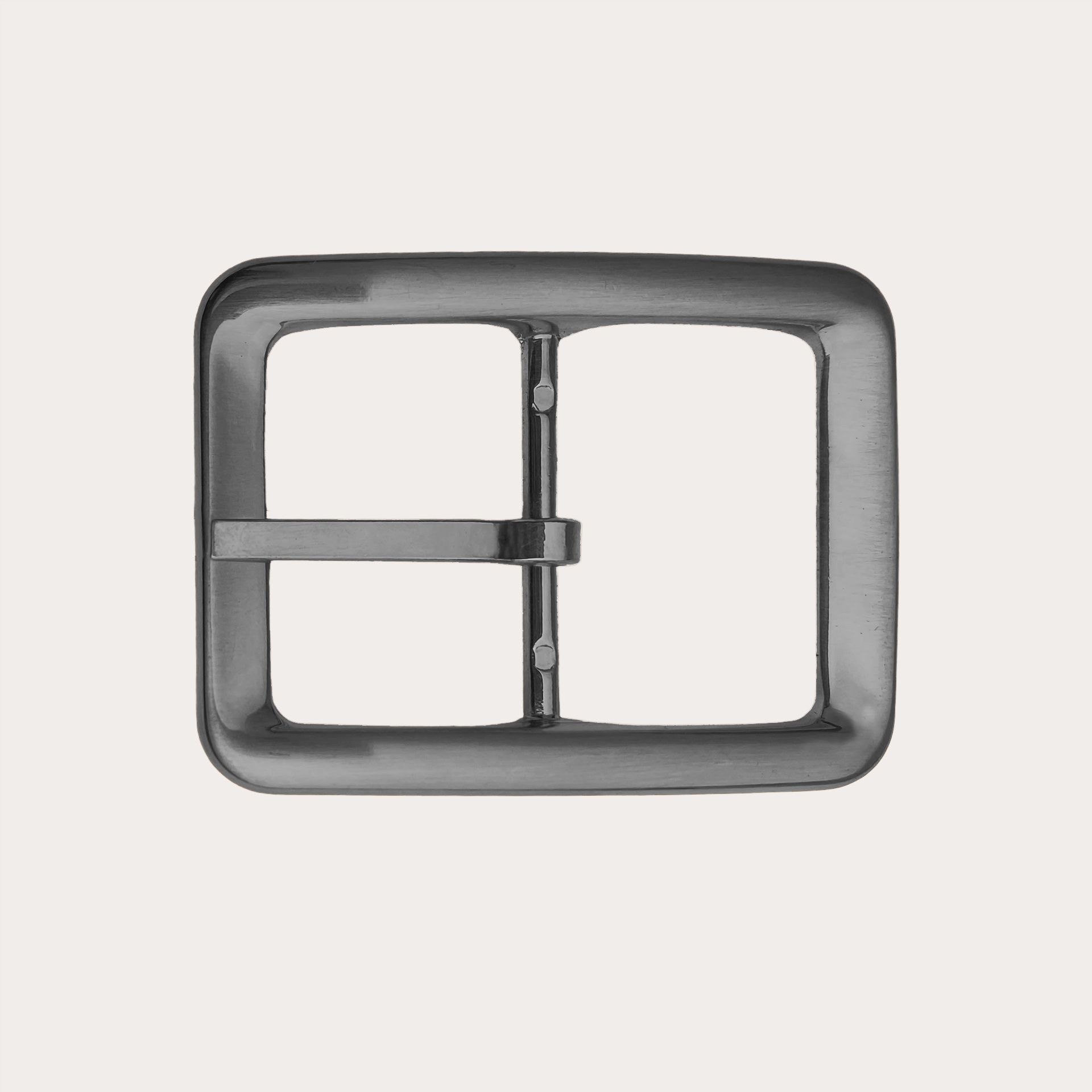 BRUCLE Fibbia doppia reversibile nichel free 35mm, color grigio antracite satinato