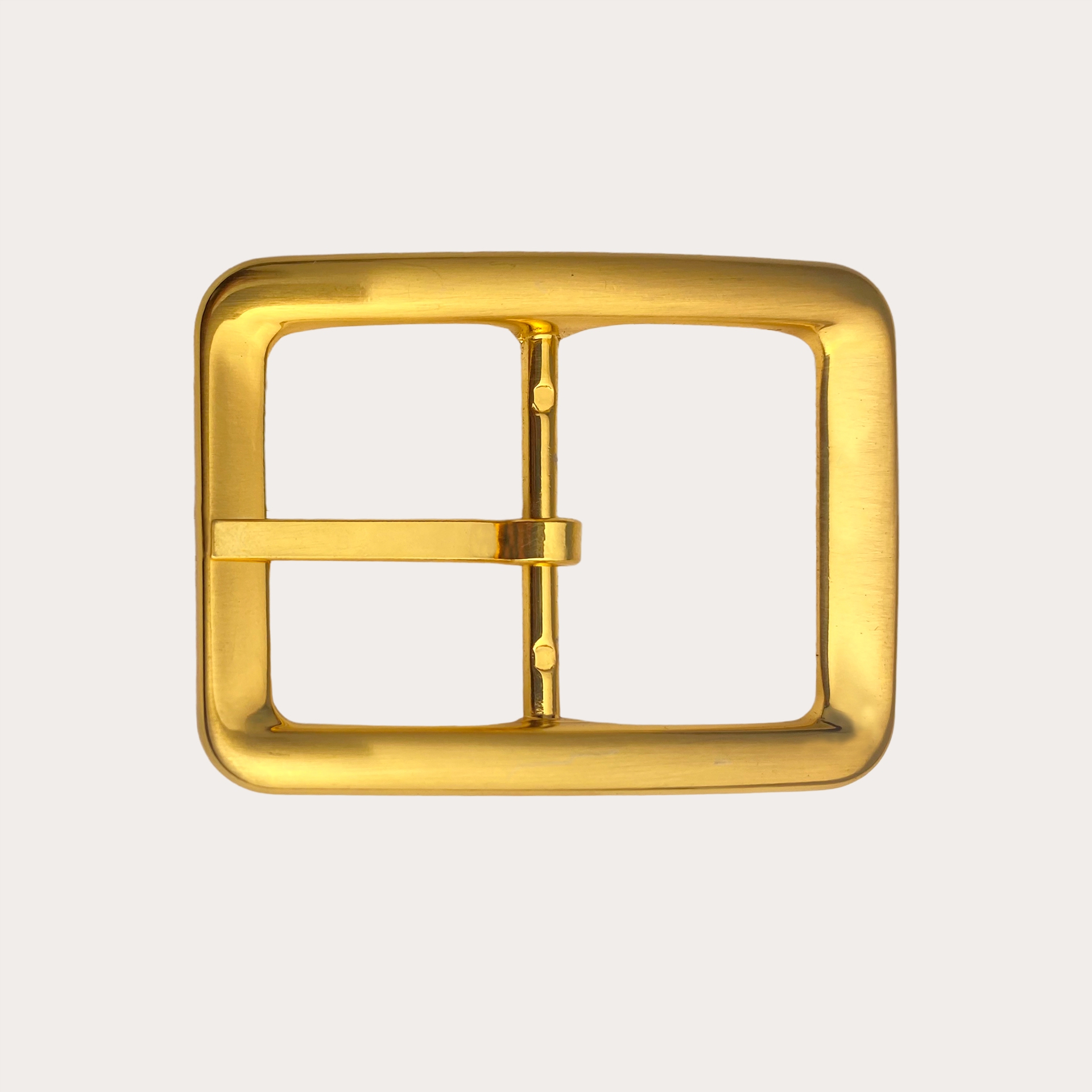 BRUCLE Doppelte, umkehrbare, nickelfreie 35-mm-Schnalle, Satin Gold