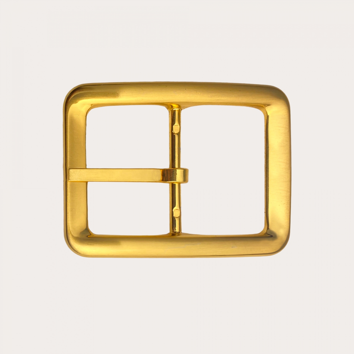 BRUCLE Doppelte, umkehrbare, nickelfreie 35-mm-Schnalle, Satin Gold