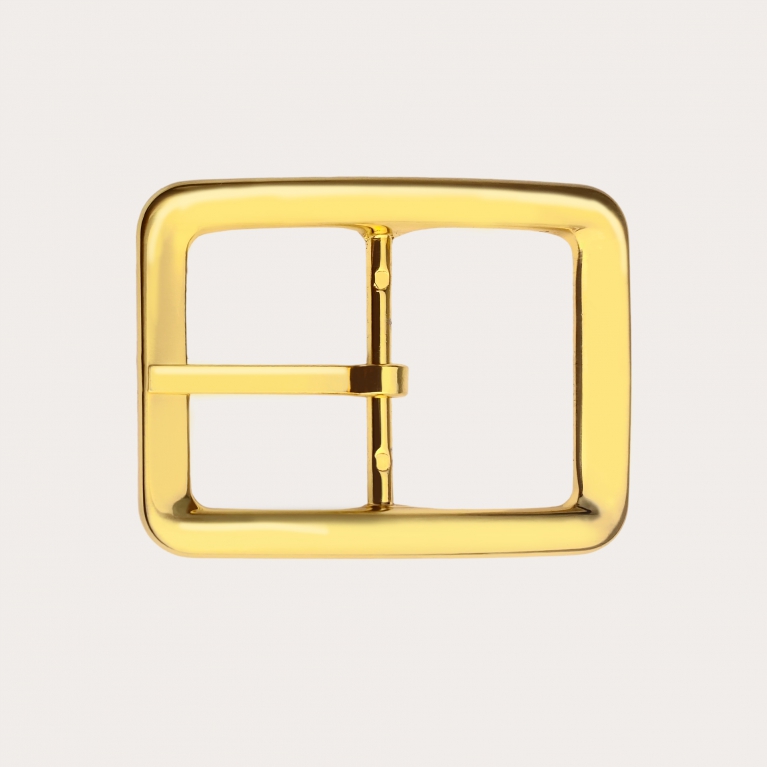 Double reversible nickel free 35mm buckle, shiny gold