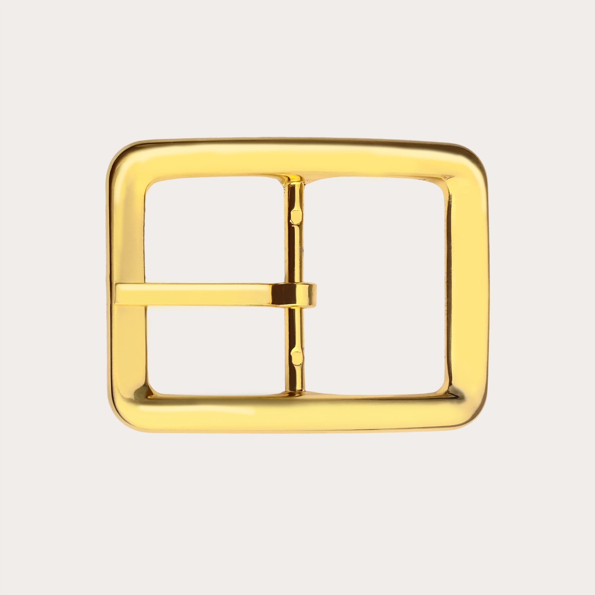 BRUCLE Double reversible nickel free 35mm buckle, shiny gold