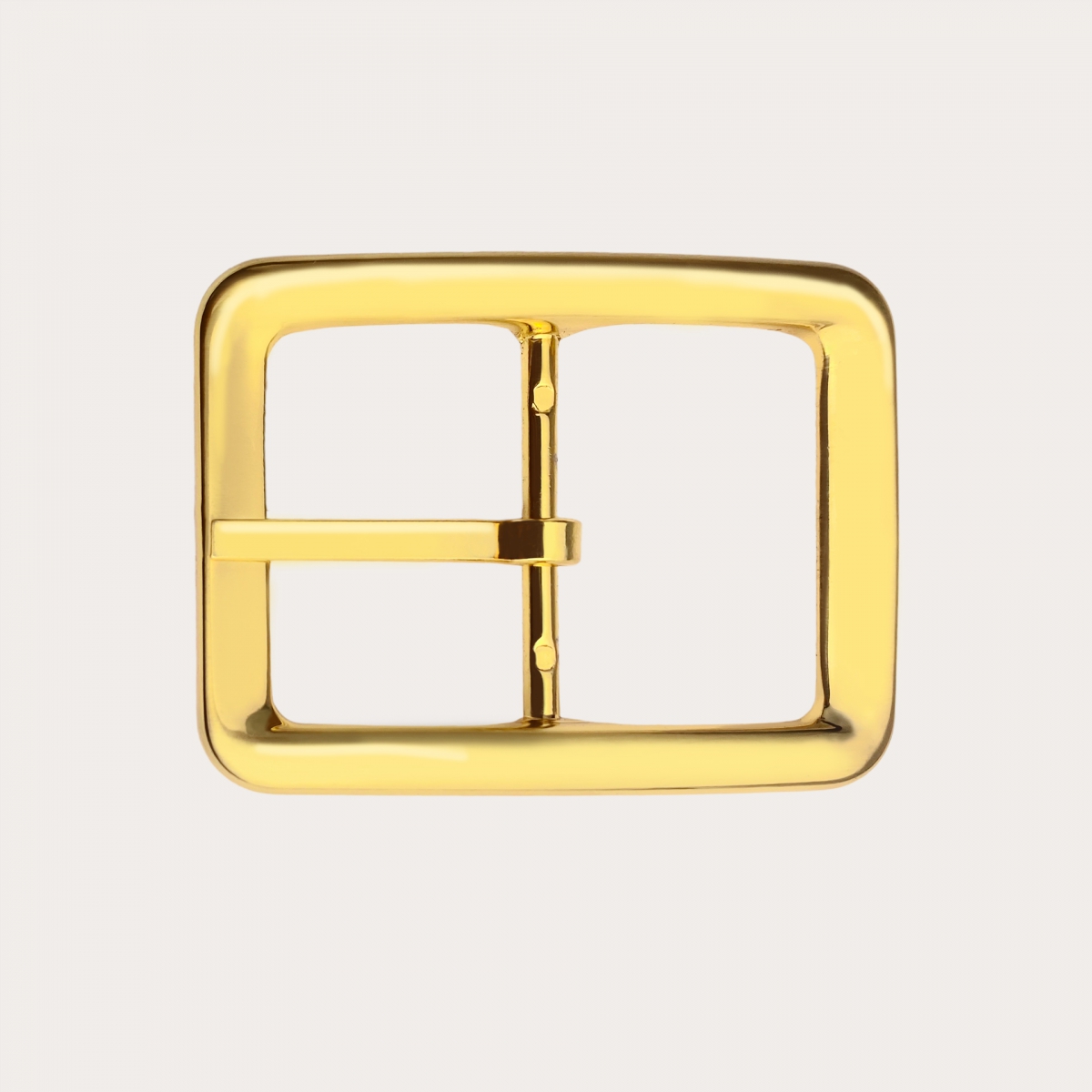 BRUCLE Double reversible nickel free 35mm buckle, shiny gold