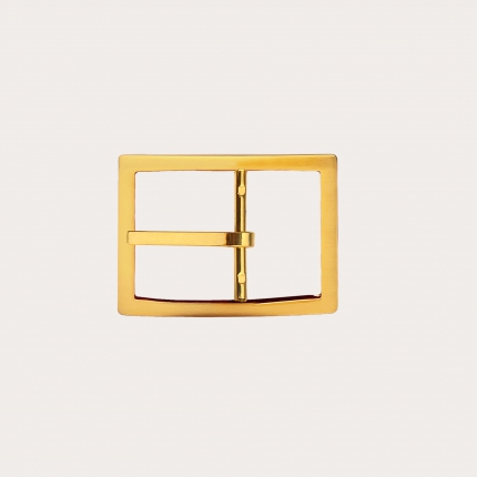 Double reversible nickel free 30mm buckle, satin gold