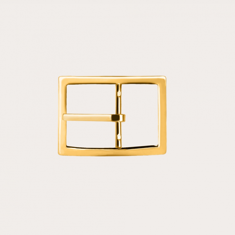 Double reversible nickel free 30mm buckle, shiny gold