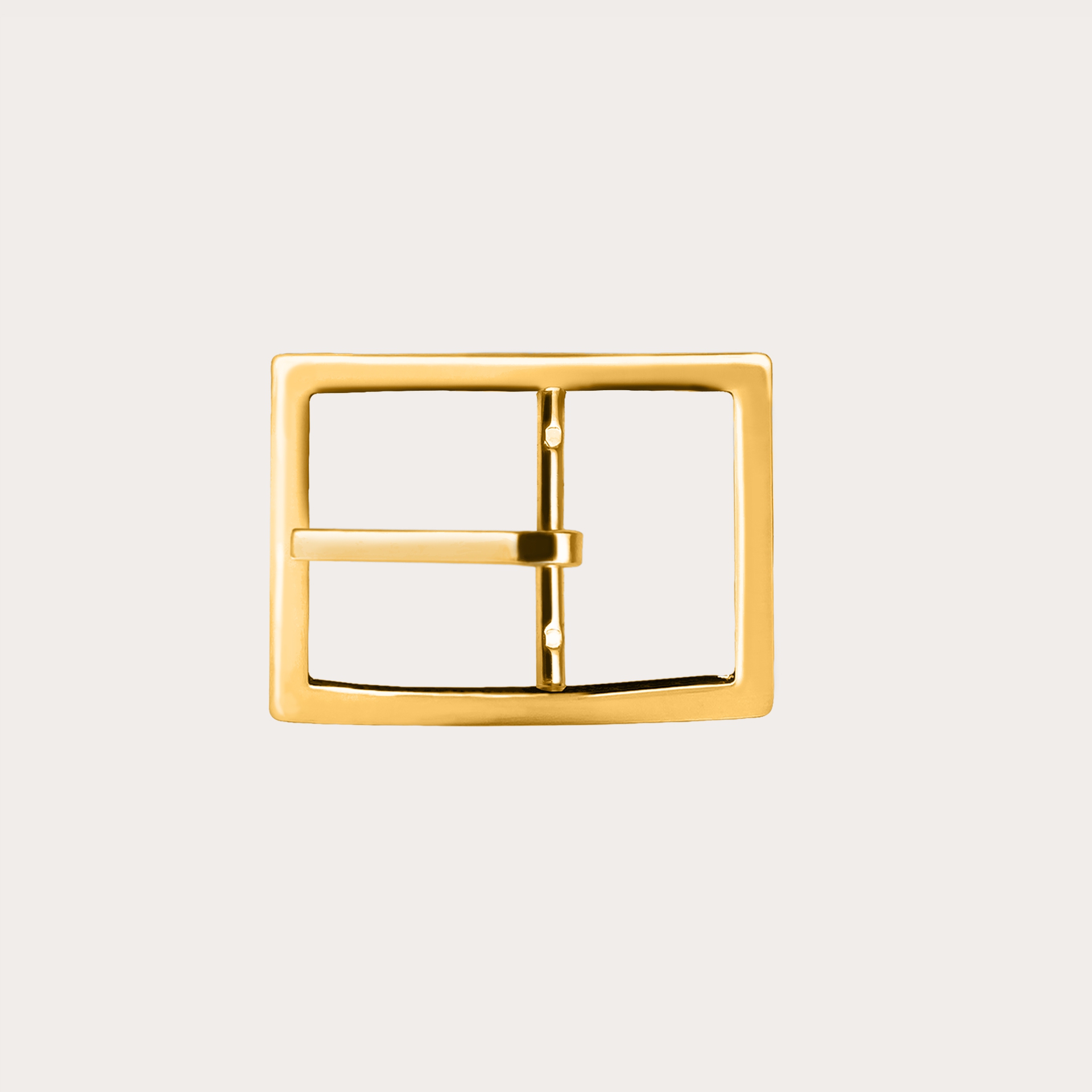 BRUCLE Doppelte, umkehrbare, nickelfreie 30-mm-Schnalle, glänzendes Gold