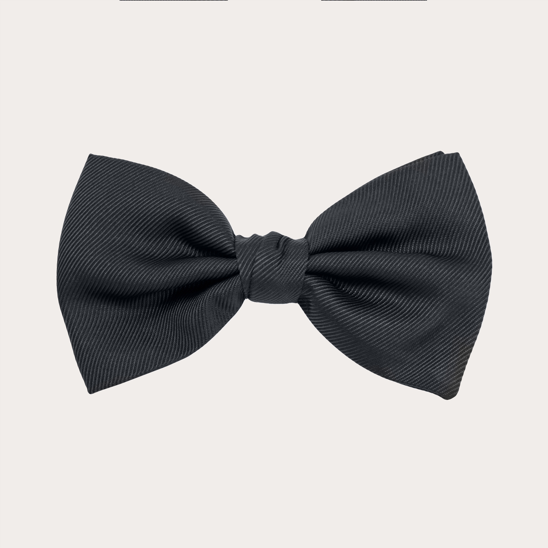 BRUCLE Silk bow tie, slate grey
