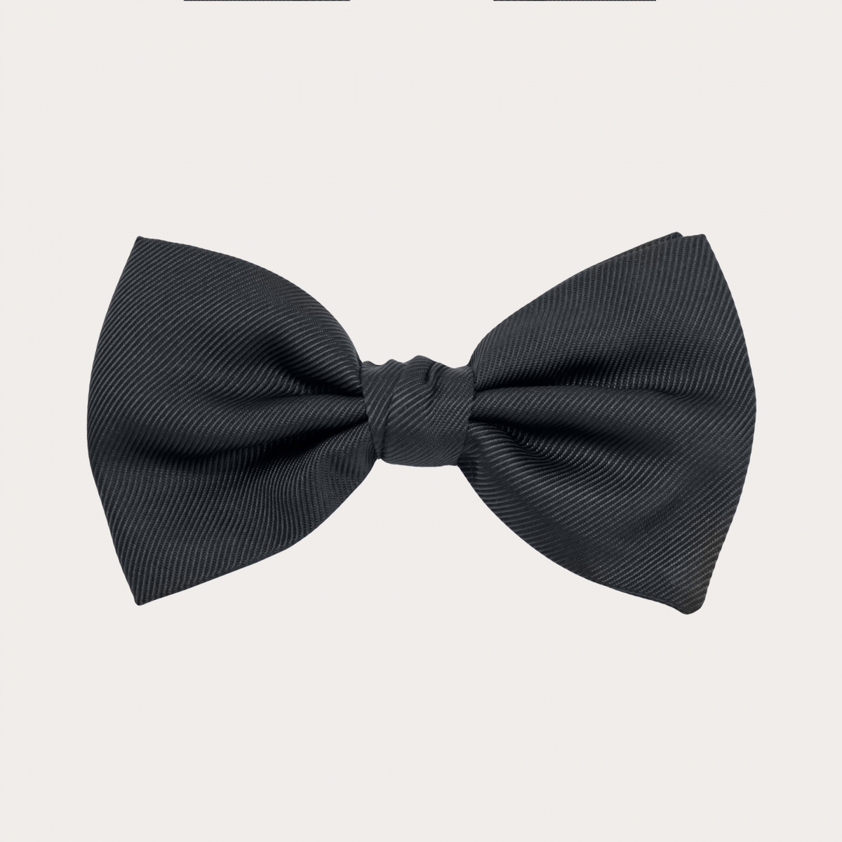 BRUCLE Silk bow tie, slate grey