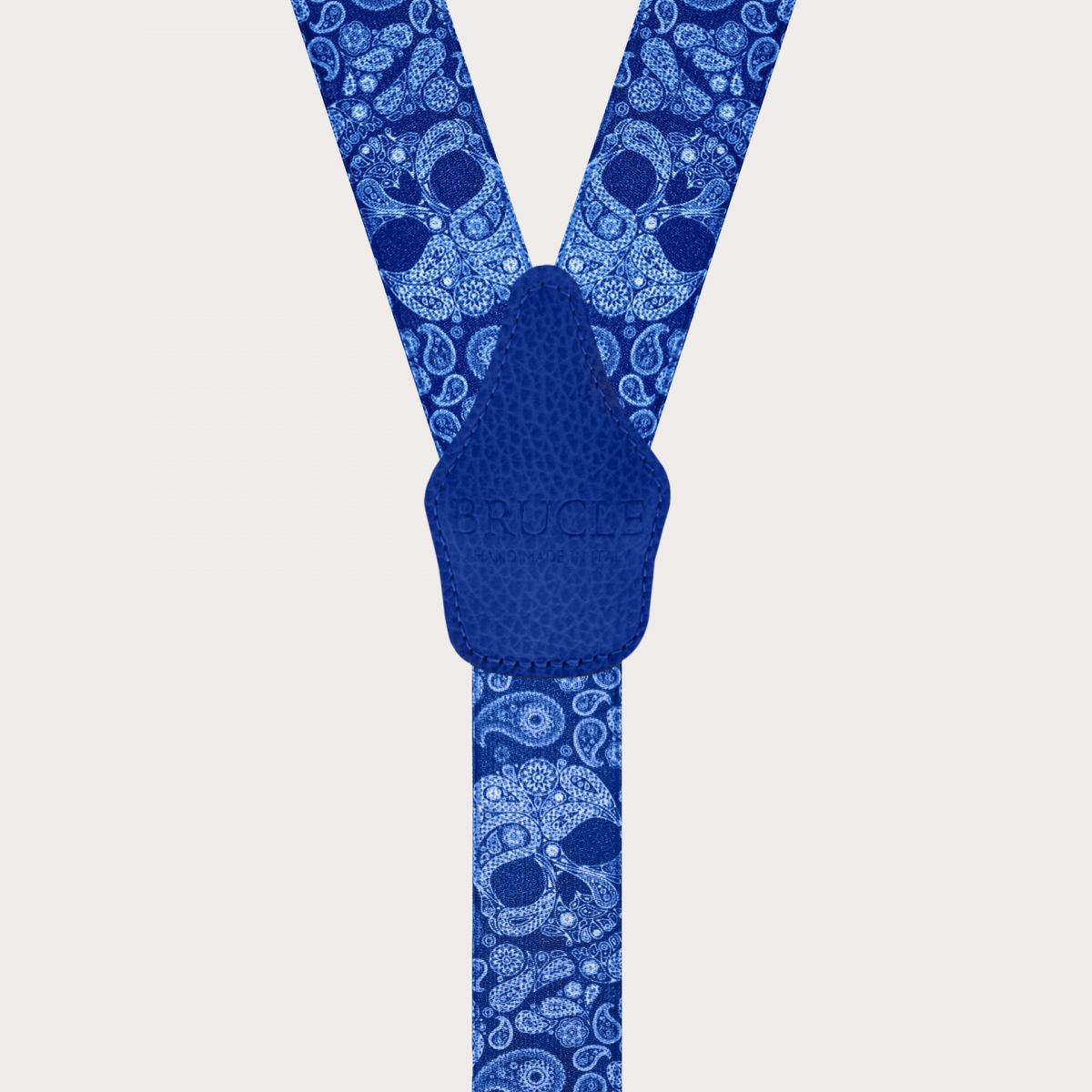 BRUCLE Bretelles bleues à double usage avec motif crânes bleus