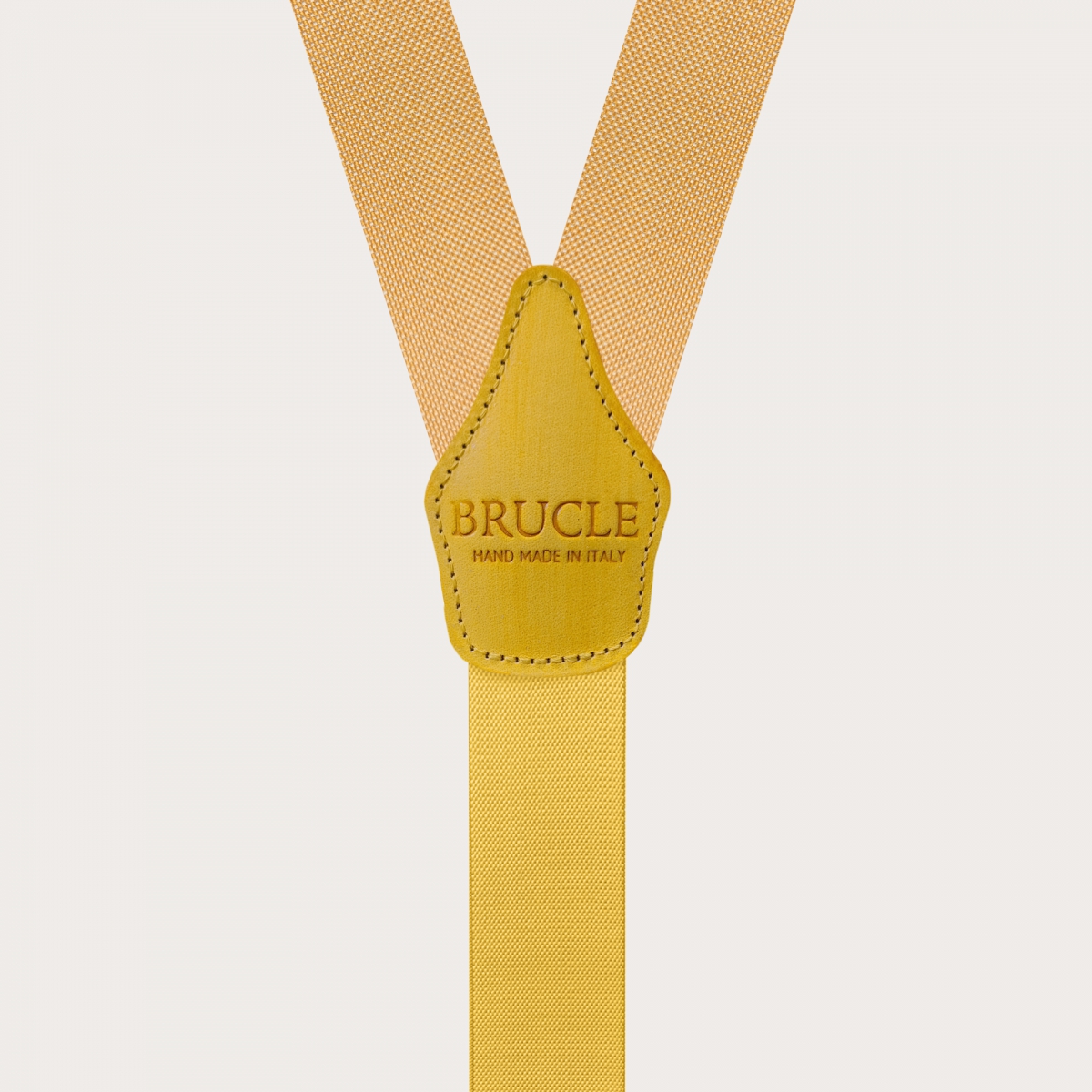 BRUCLE Tirantes en forma de Y en seda, amarillo