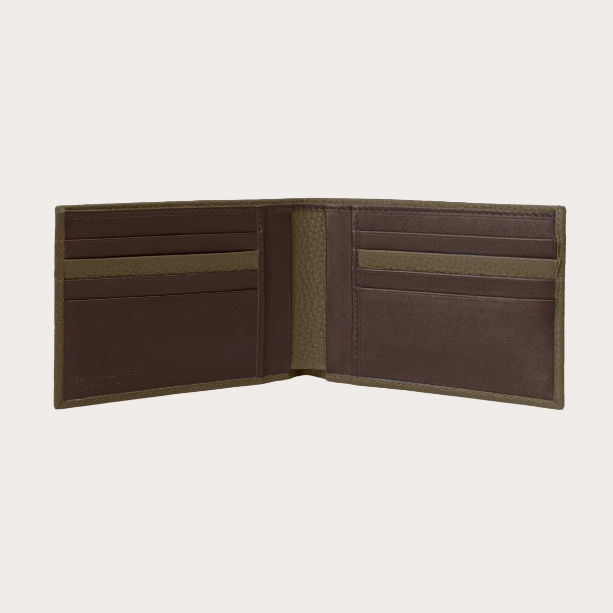 BRUCLE Portefeuille homme avec porte-cartes vert militaire