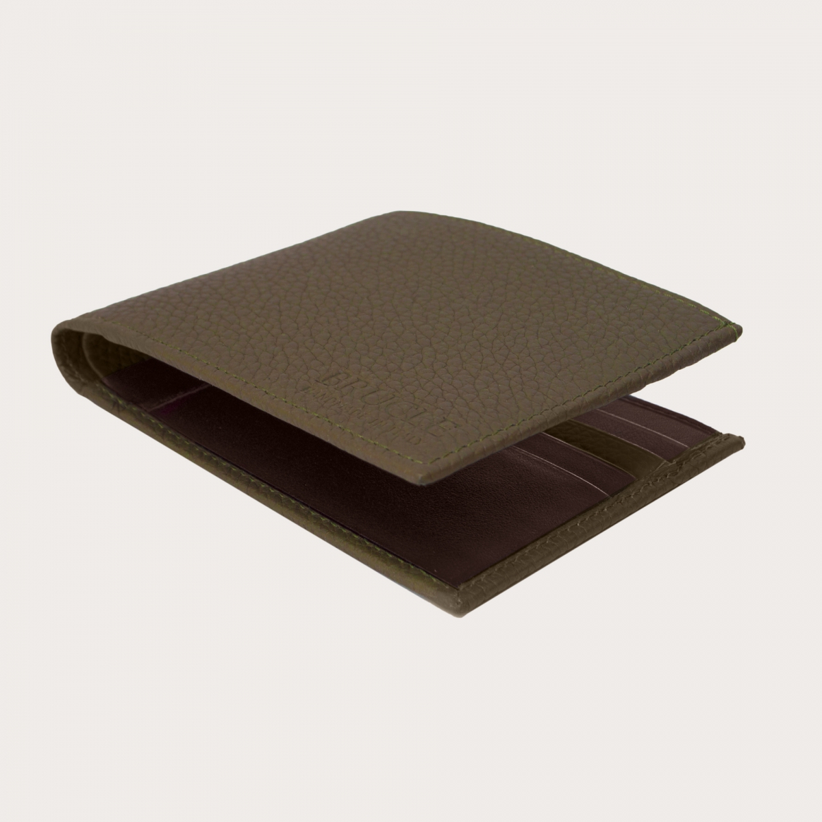 BRUCLE Portefeuille homme avec porte-cartes vert militaire