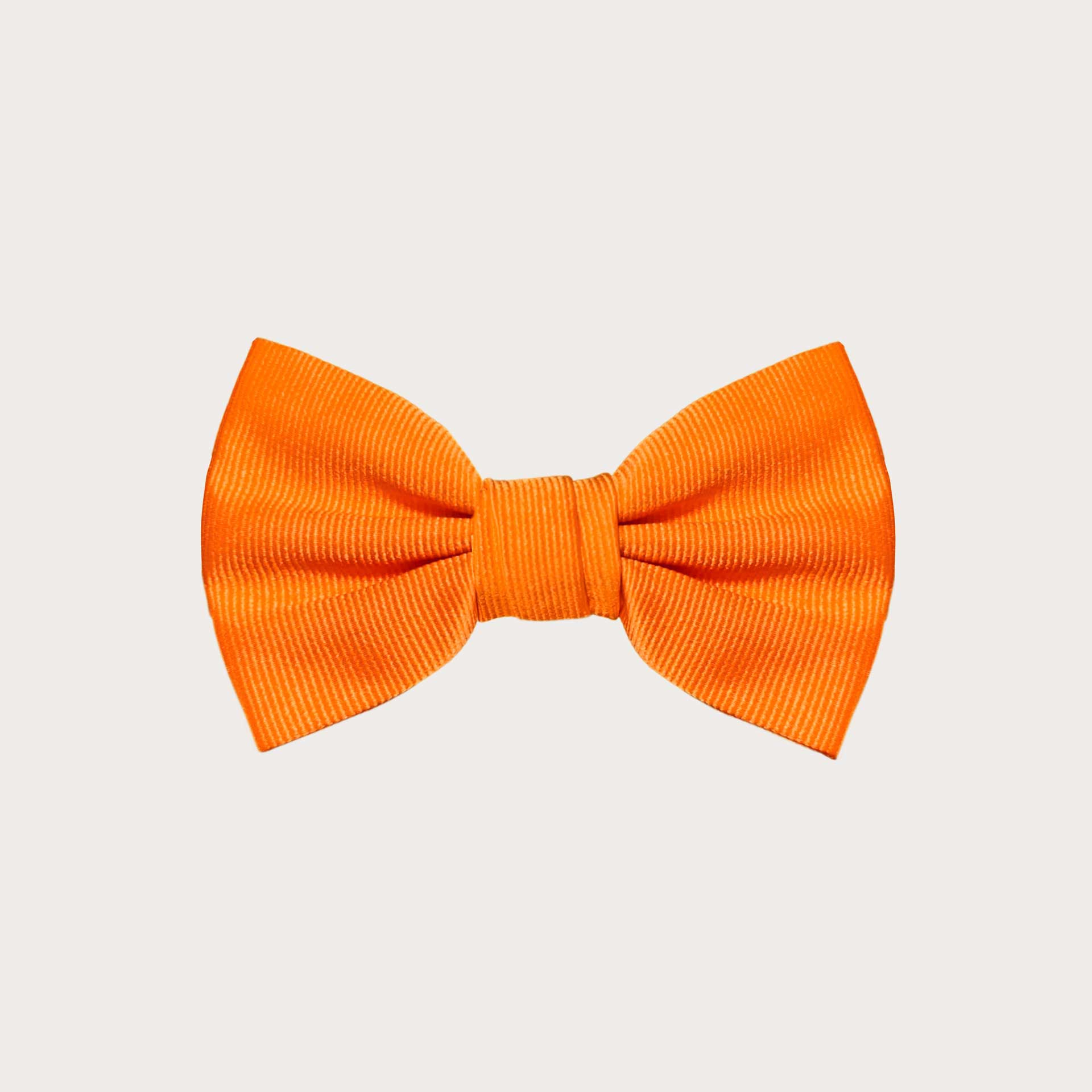 Orange silk kids bow tie