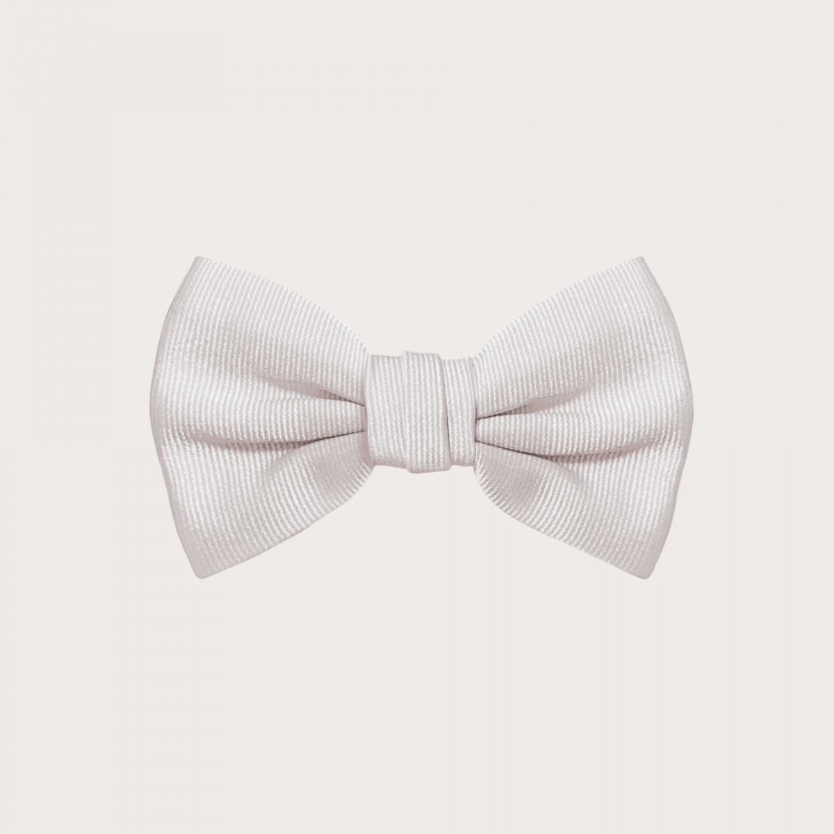 BRUCLE Kids white jacquard silk pre-tied bow tie