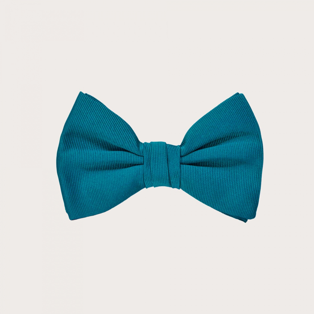 Petroleum color silk kids bow tie