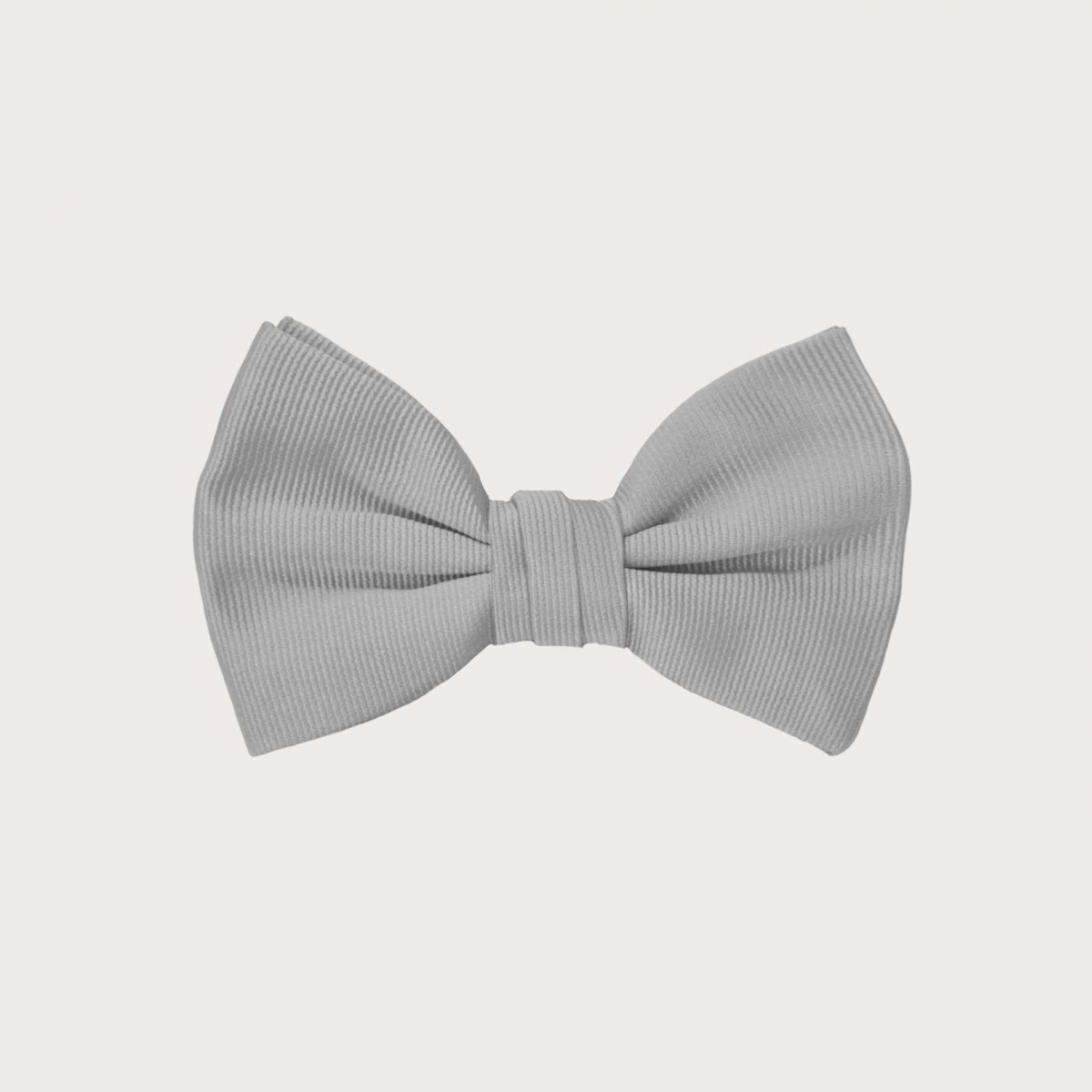 Grey silk kids bow tie