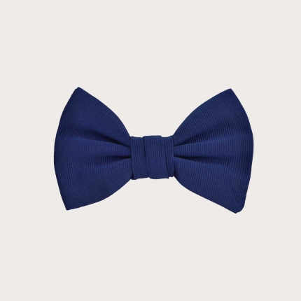 Fliege aus blauer Seide für Jungen kinder