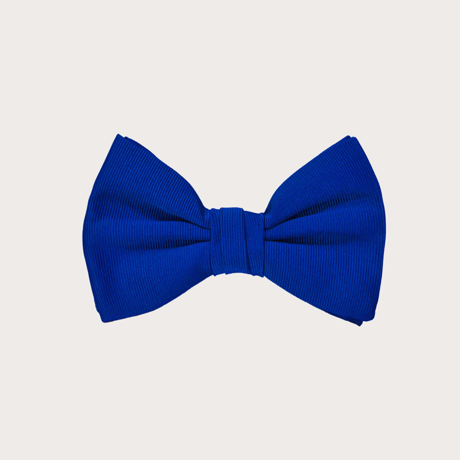BRUCLE Children's silk bow tie, blue royal