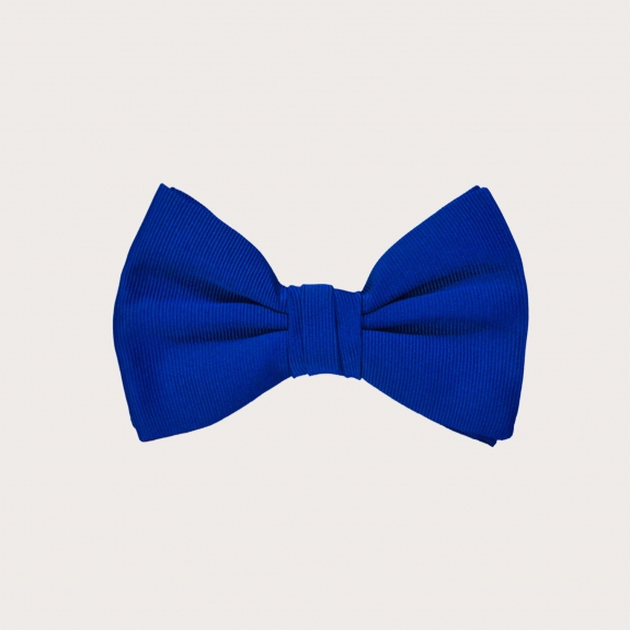 Children's silk bow tie, blue royal