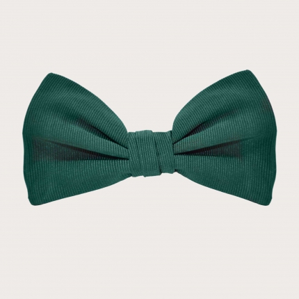 Green Silk pre-tied bow tie
