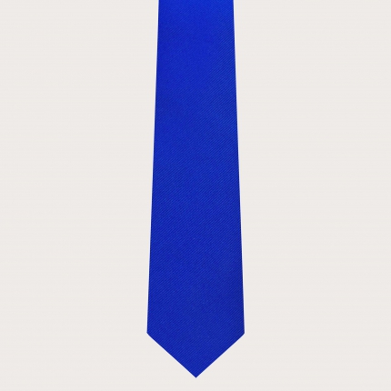 Corbata azul real de seda