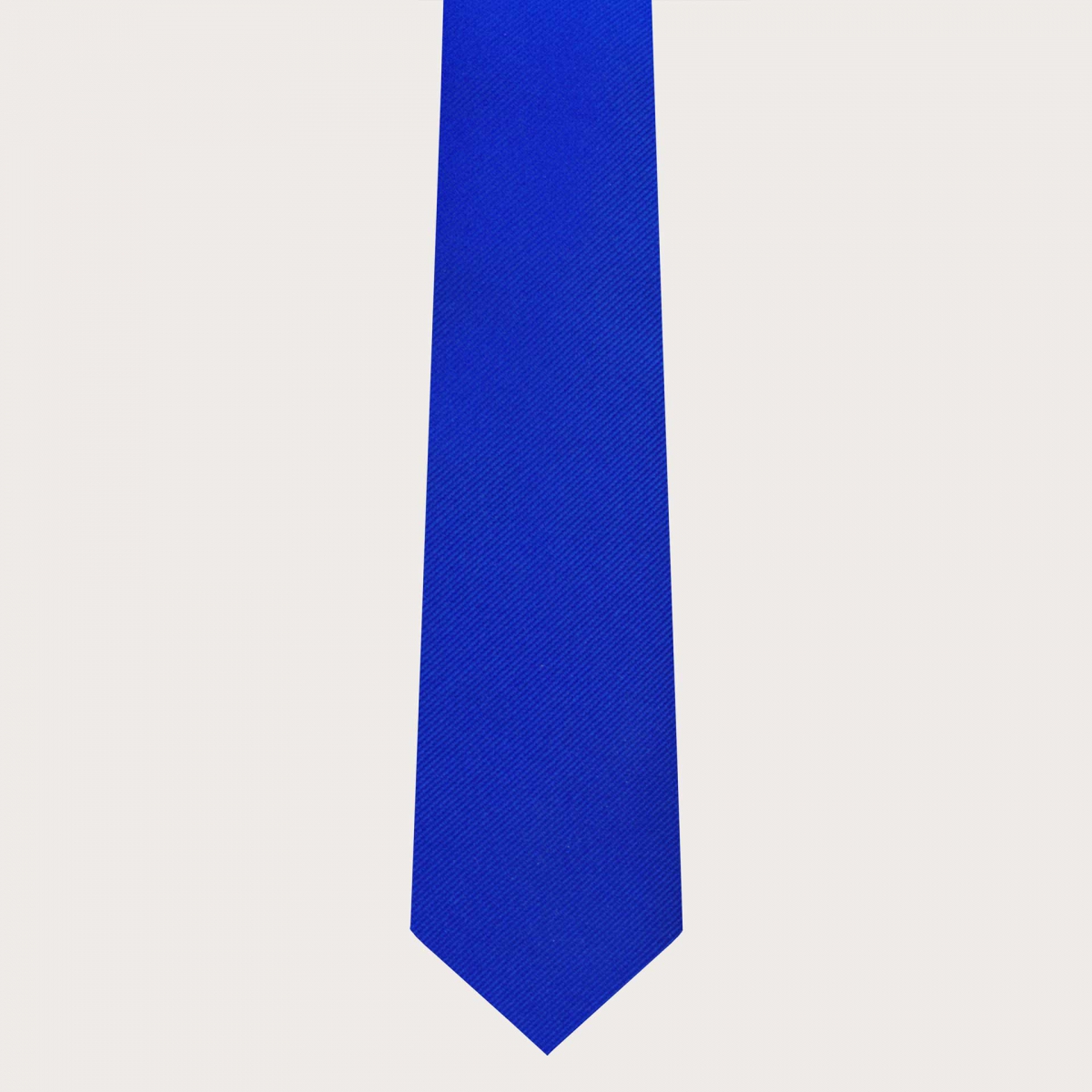 BRUCLE Cravate bleu royale en soie