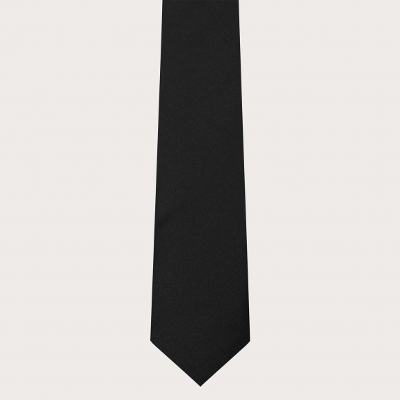 BRUCLE Corbata en raso negro