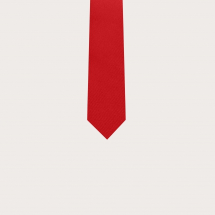 Cravatta bambino rossa in seta