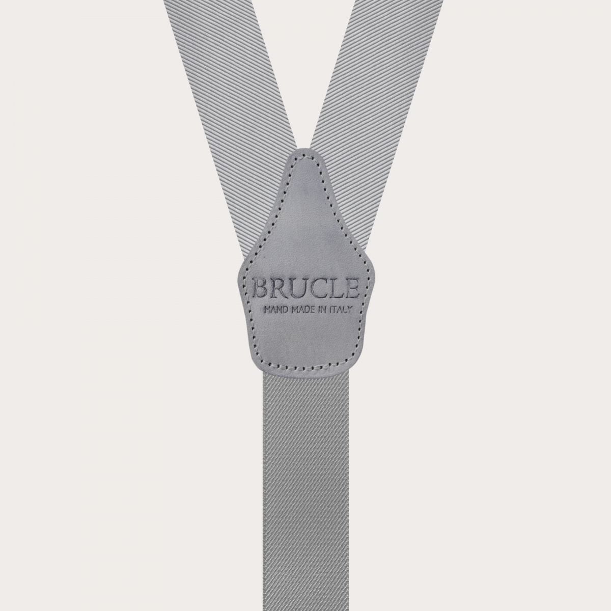 Tirantes hombre en seda gris