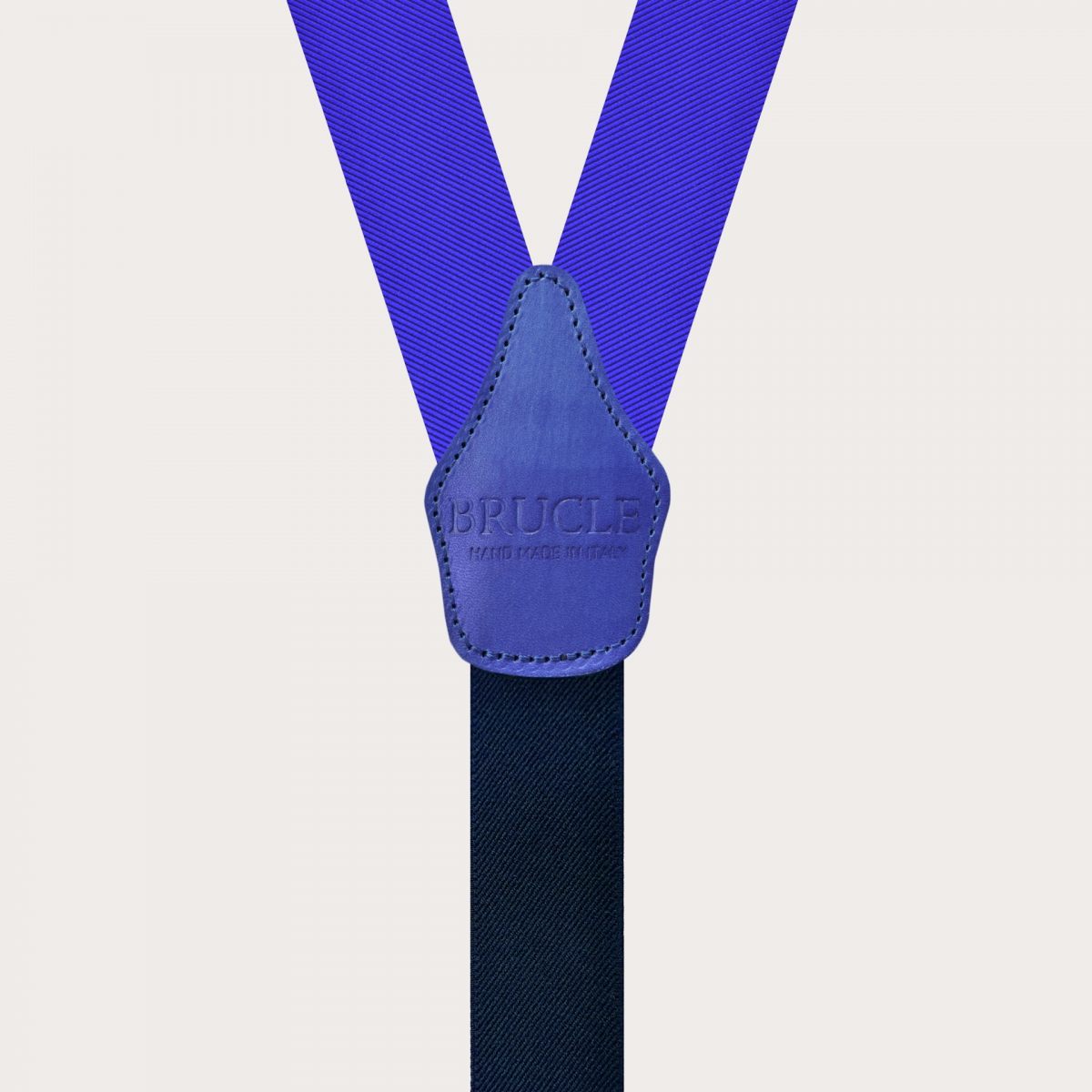 Tirantes hombre en seda azul real