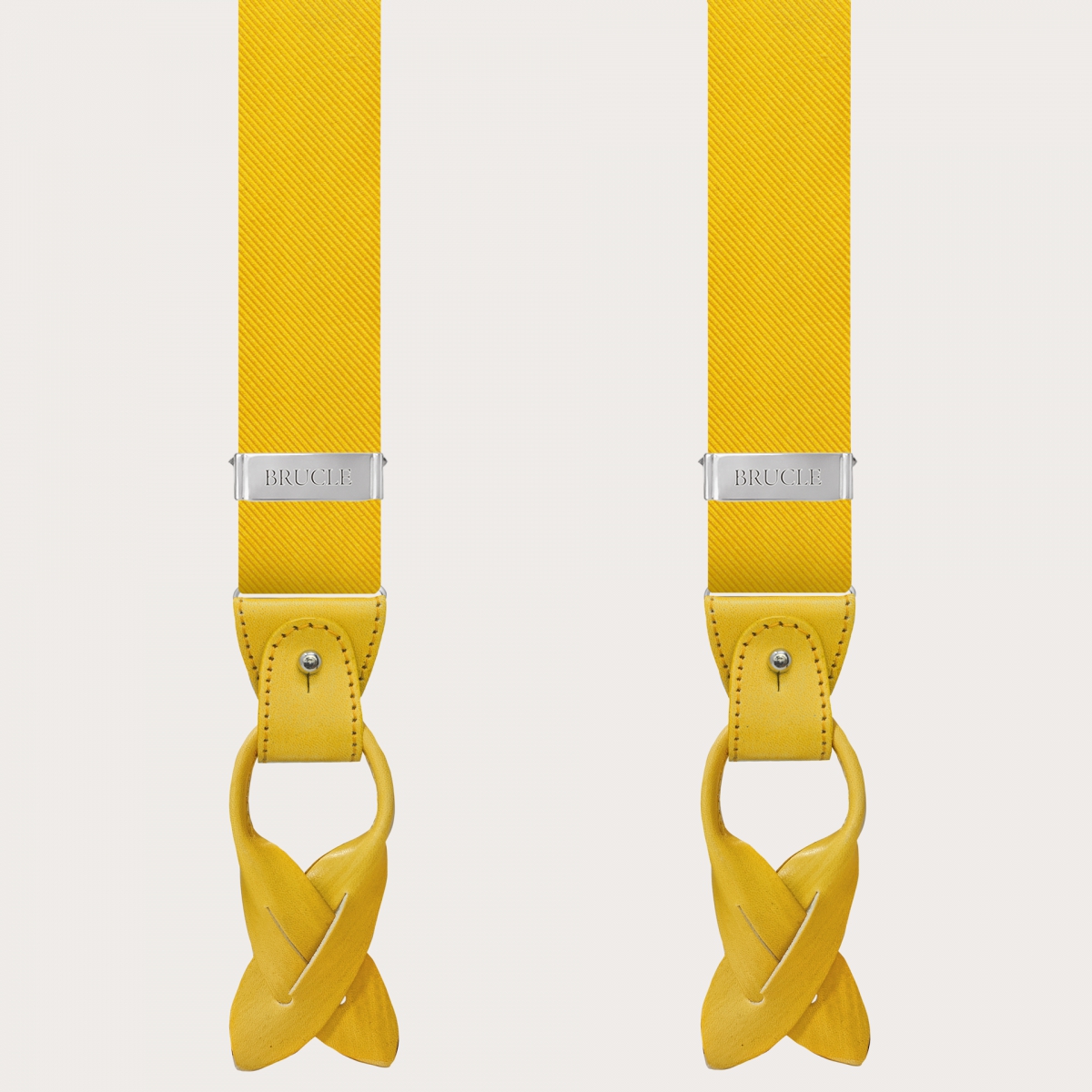 Tirantes amarillos de seda para hombres