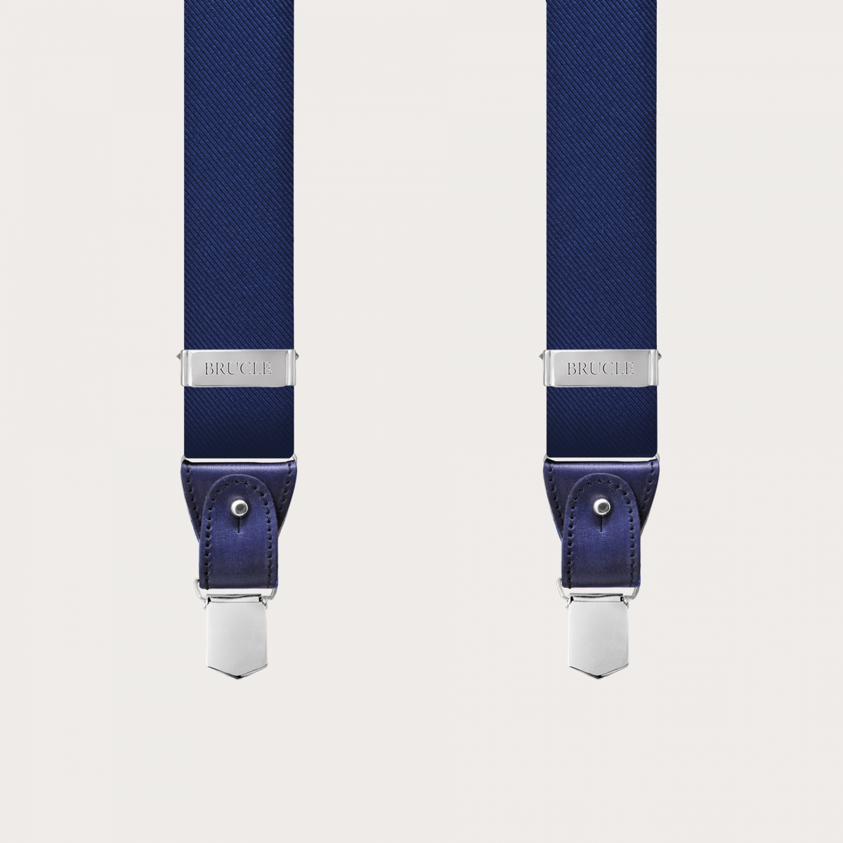 Seiden-Hosenträger herren blau
