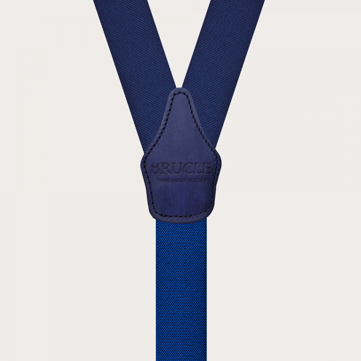 Seiden-Hosenträger herren blau