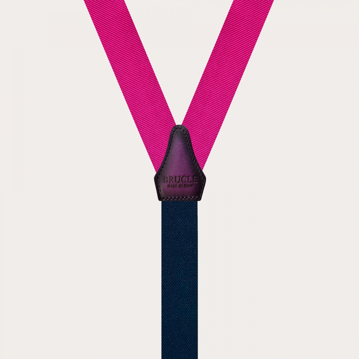 Tirantes estrechos de seda fucsia