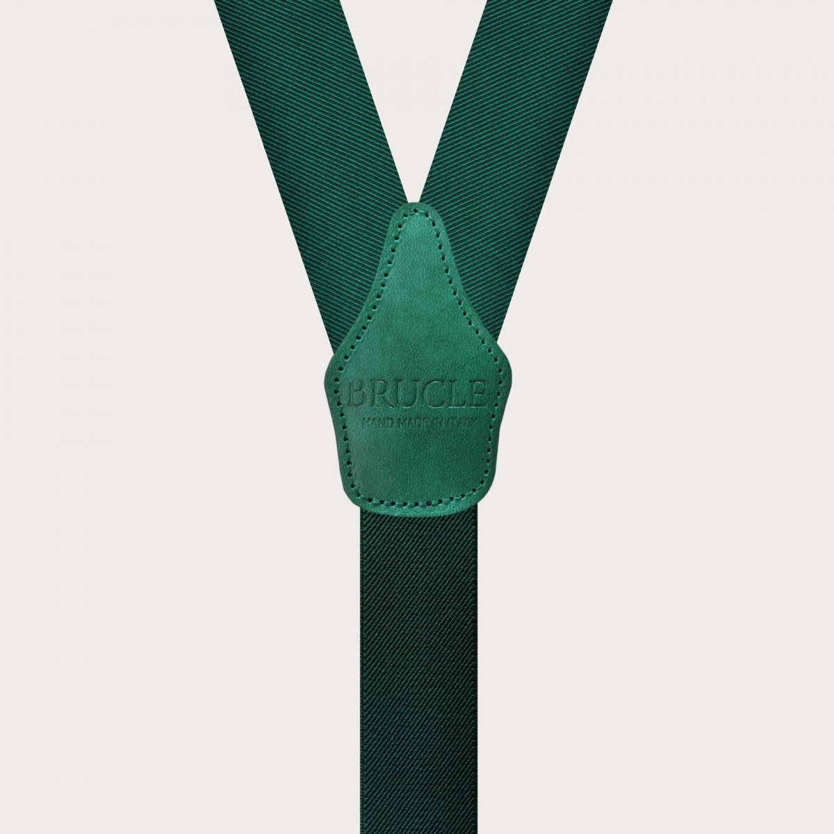 Exclusive Green Silk Suspenders