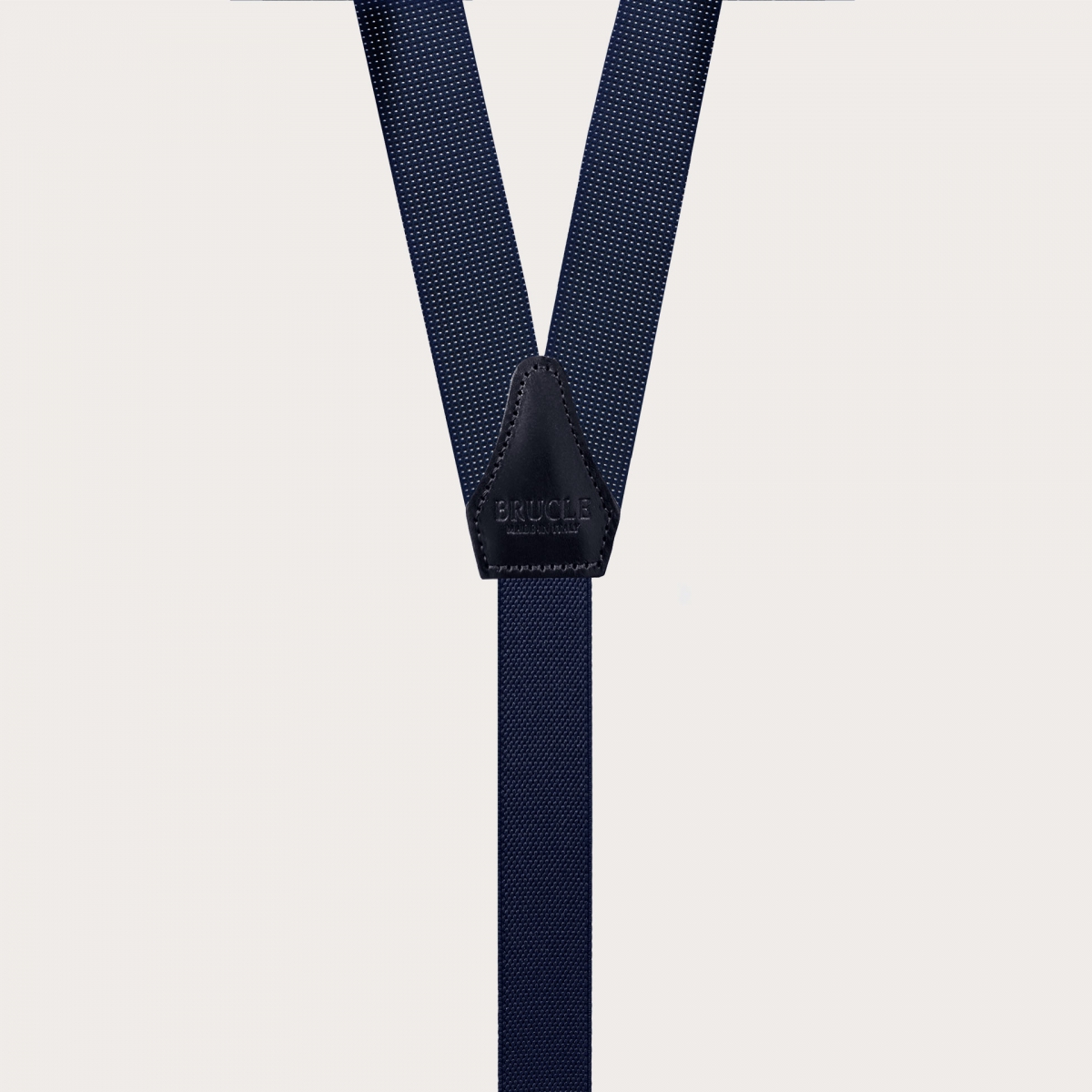 Men's polkadot silk suspenders made in Italy