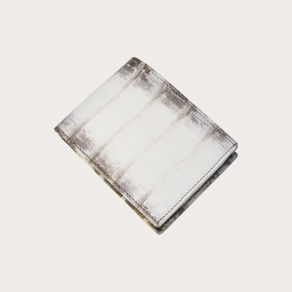 Himalayan White Crocodile Wallet with Coin Purse