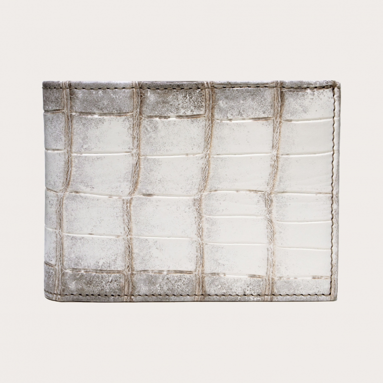 Himalayan White Crocodile Wallet with Coin Purse