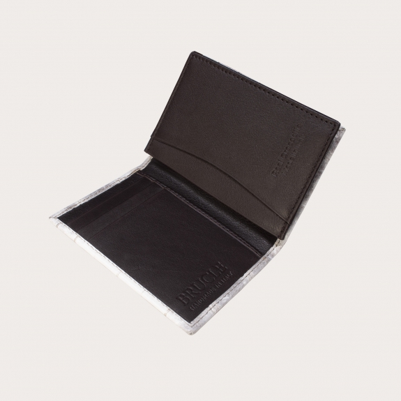 Himalayan White Crocodile Credit Card Holder