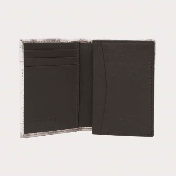 Himalayan White Crocodile Credit Card Holder