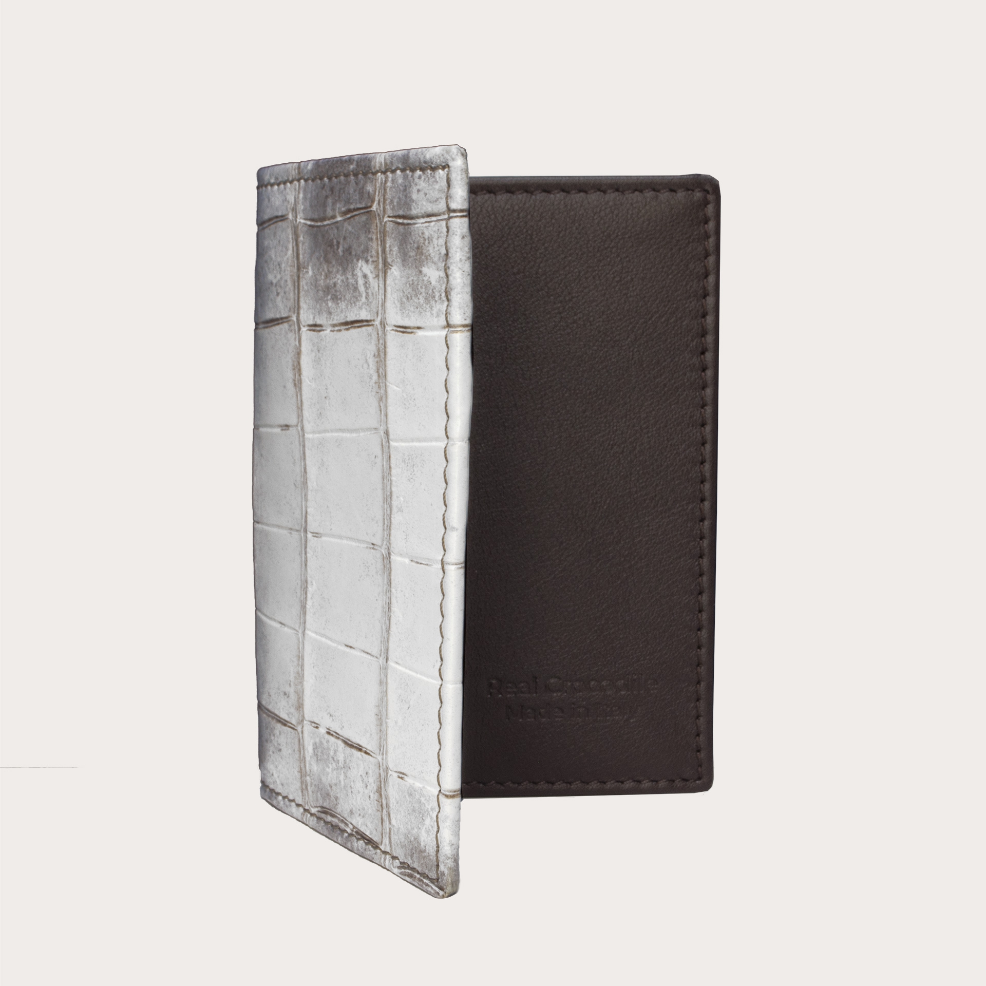 Himalayan White Crocodile Credit Card Holder