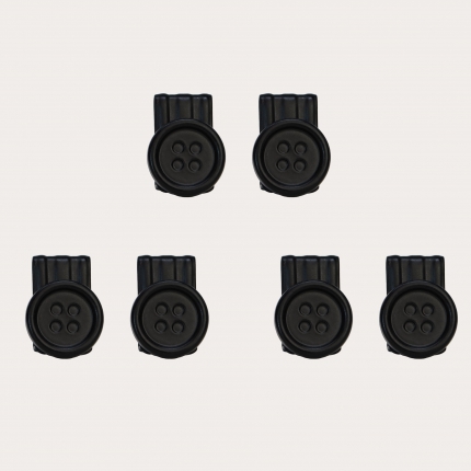 Botones con clip negros para tirantes