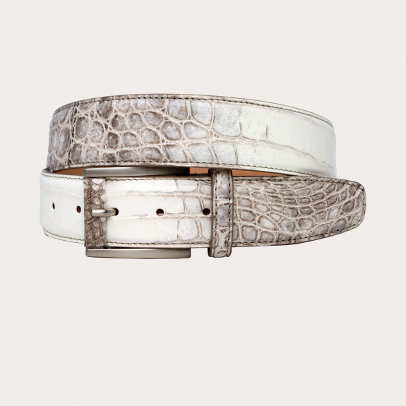 Cintura luxury in coccodrillo Himalaya alta personalizzazione gratuita