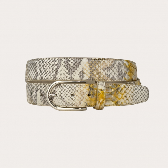 Python belt rock with gold padding