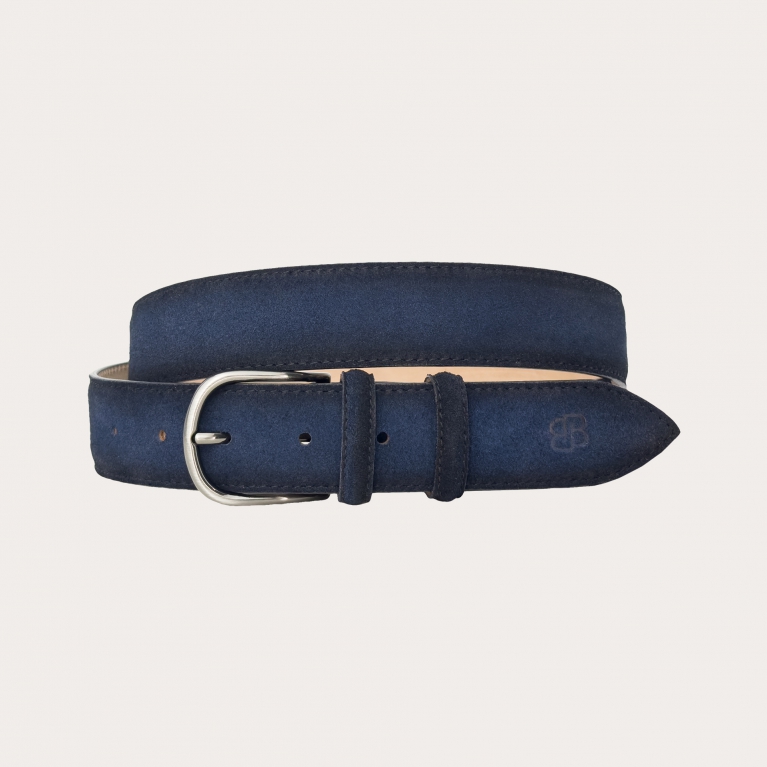 Cintura scamosciata blu sfumata navy