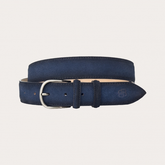 Ceinture en daim bleu dégradé navy