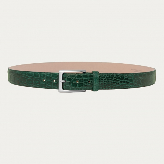 Luxus Grüner Krokodilledergürtel